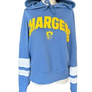 Los Angeles Chargers Junk Food Clothing NFL Hoodie Blue Yellow Womens XXL